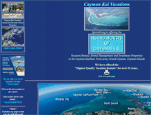 Tablet Screenshot of caymankaivacations.com